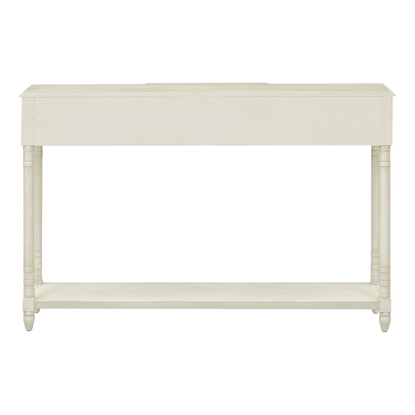 Console Table Sofa Table With Drawers For Entryway With Projecting Drawers And Long Shelf