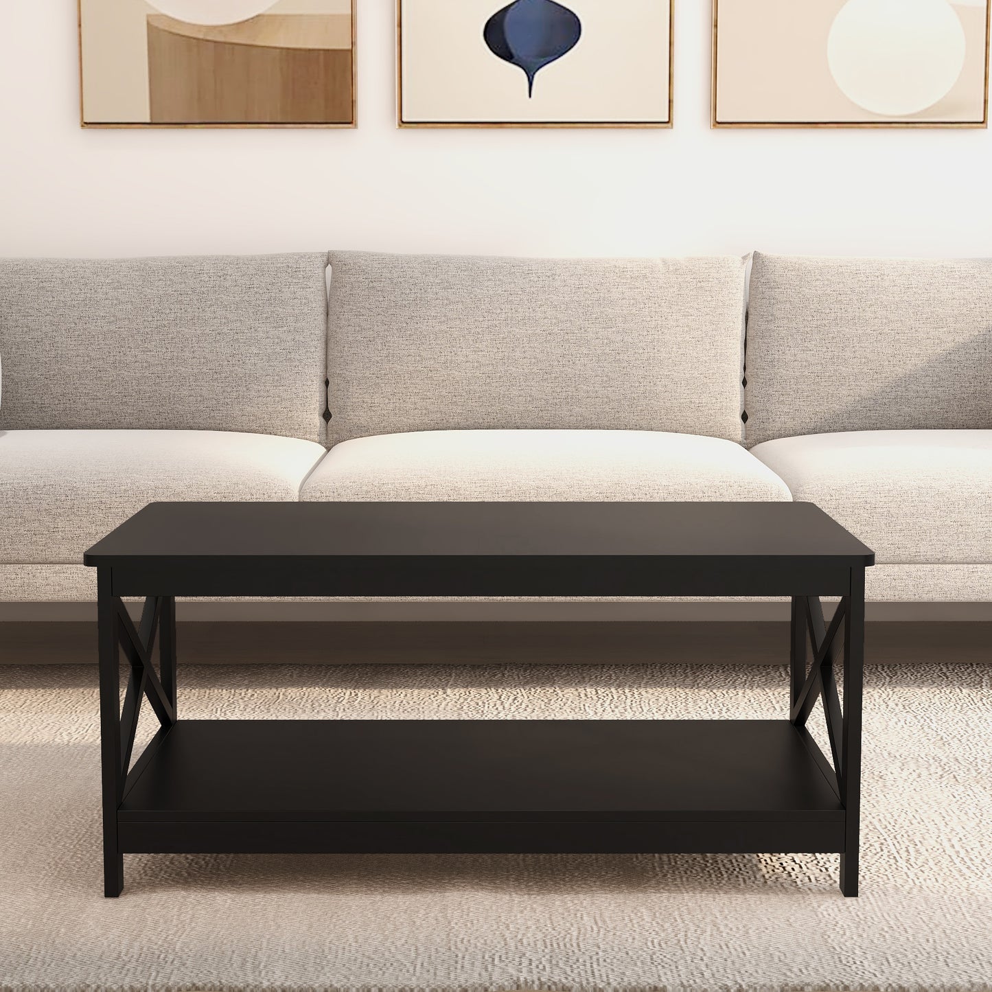 Coffee Table End Table Color Black