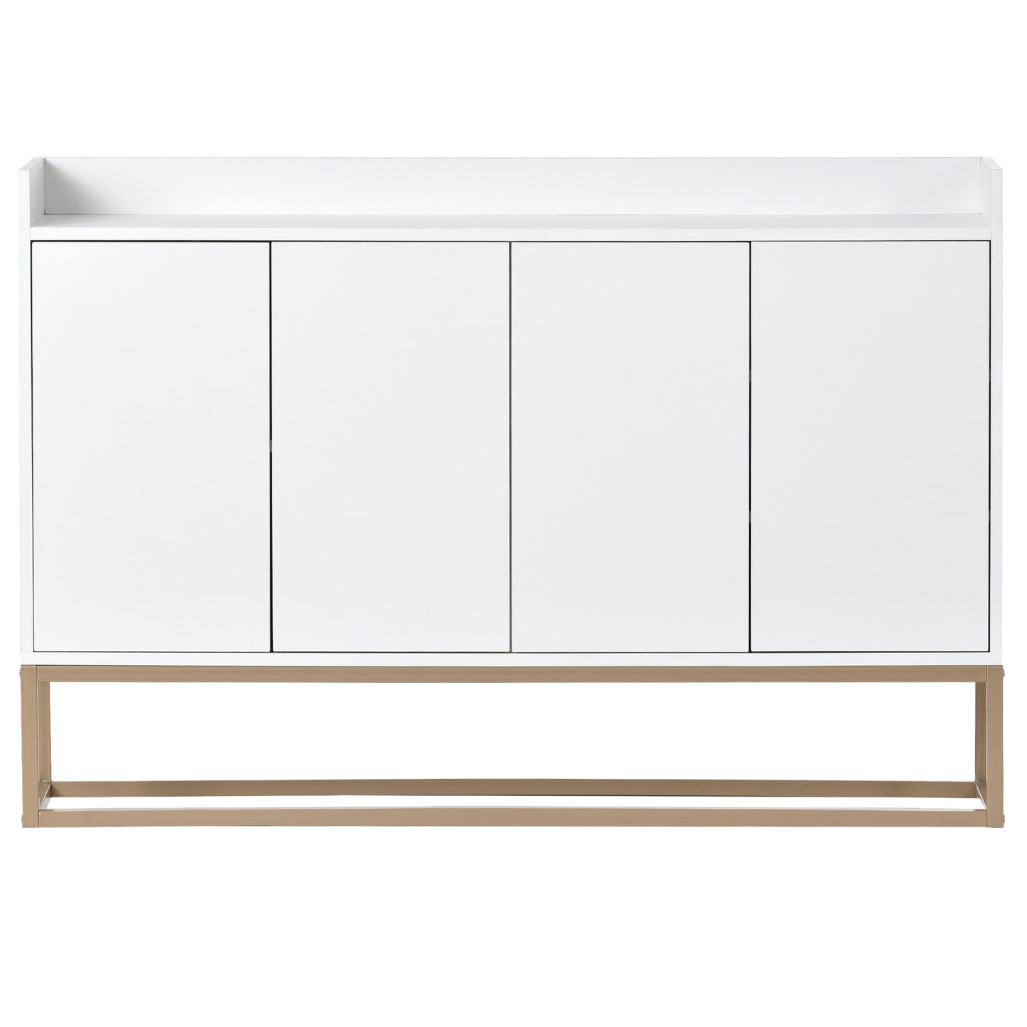 Modern Sideboard Elegant Buffet Cabinet Large Storage Space for Dining Room Entryway White