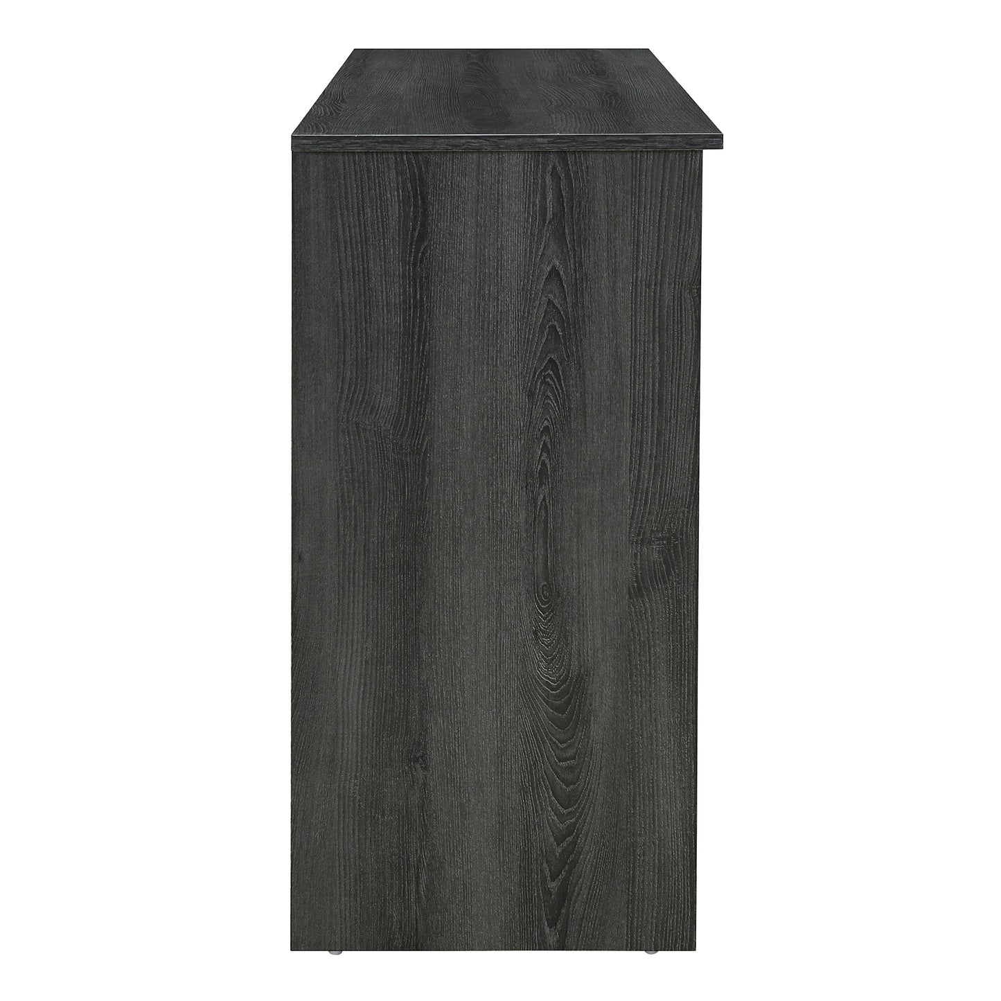 Retro 3-Door Accent Cabinet with Rattan Doors and Metal Handles for Living Room and Hallway Antique Black