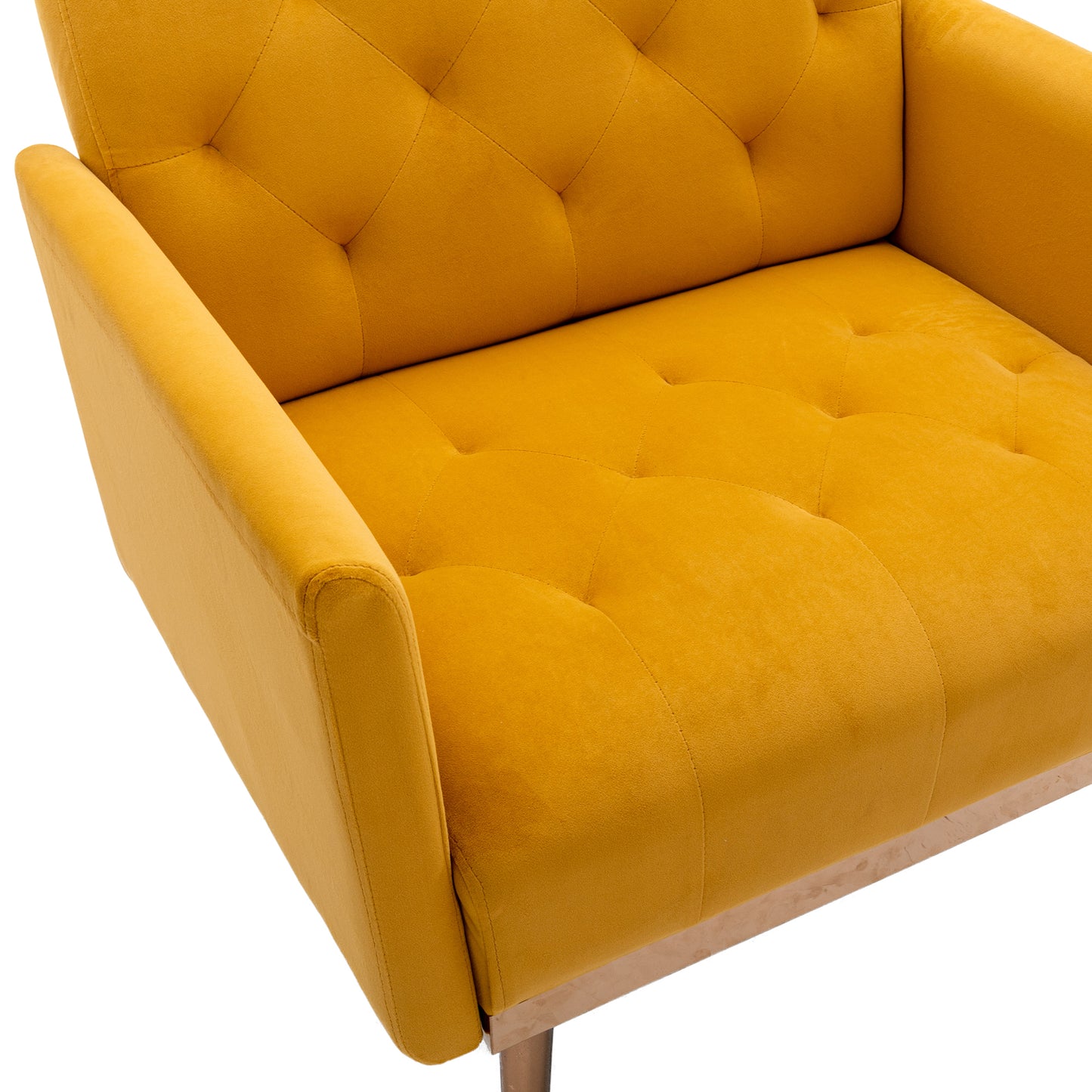 Accent  Chair  ,leisure single sofa  with Rose Golden  feet