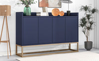 Modern Sideboard Elegant Buffet Cabinet Large Storage Space for Dining Room Entryway Navy