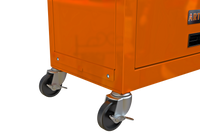 High Capacity Rolling Tool Chest with Wheels and Drawers, 8-Drawer Tool Storage Cabinet--ORANGE