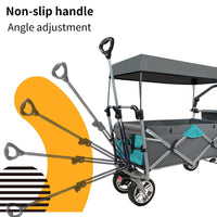 Utility Folding Wagon with Removable Canopy