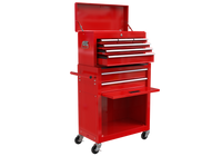 High Capacity Rolling Tool Chest with Wheels and Drawers, 8-Drawer Tool Storage Cabinet--RED