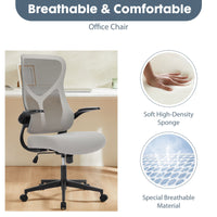 Ergonomic High-Back Office Chair Breathable Mesh Computer Chair with Adjustable Lumbar Support