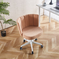 Fluffy Fuzzy Comfortable Makeup Vanity Chair, Swivel Desk Chair