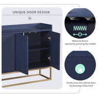 Modern Sideboard Elegant Buffet Cabinet Large Storage Space for Dining Room Entryway Navy