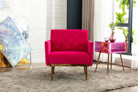 Accent  Chair  ,leisure single sofa  with Rose Golden  feet