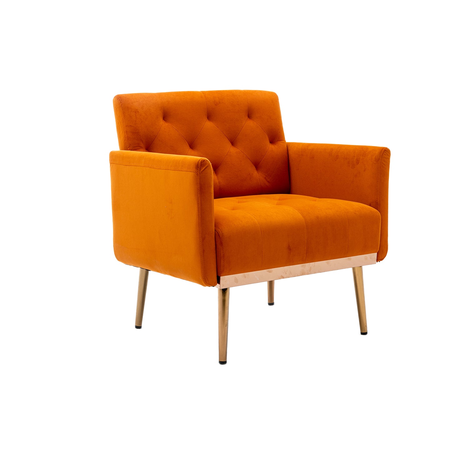 Accent  Chair  ,leisure single sofa  with Rose Golden  feet