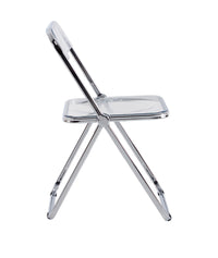 Clear Transparent Folding Chair for Office Meeting Room PC Living Room Coffee Seat