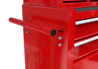 High Capacity Rolling Tool Chest with Wheels and Drawers, 8-Drawer Tool Storage Cabinet--RED