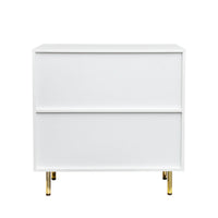 Modern Sideboard Buffet Cabinet with 2 Doors Storage for Living Room Dining Room Entryway White