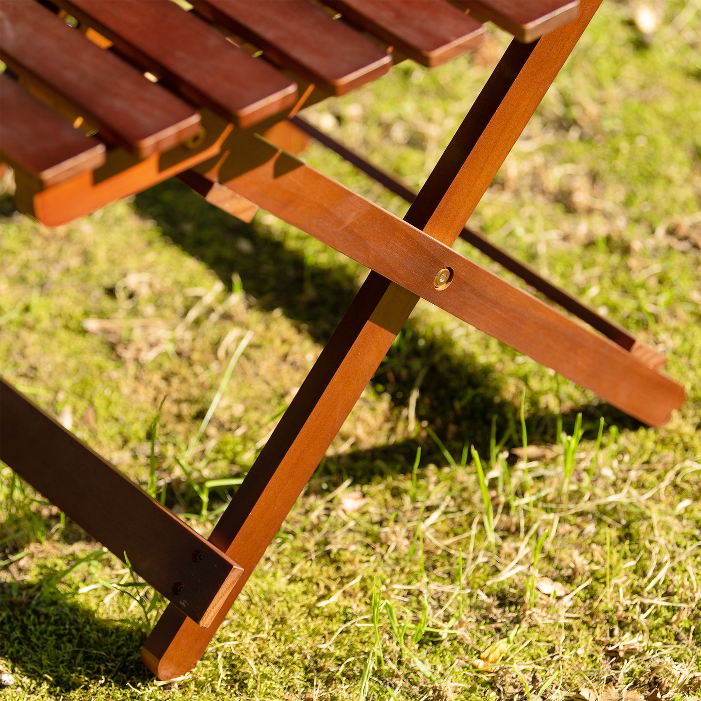 Wood Folding Table for Indoor Outdoor Use Lightweight Portable Picnic Table Ideal for Camping Events and Home