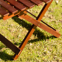 Wood Folding Table for Indoor Outdoor Use Lightweight Portable Picnic Table Ideal for Camping Events and Home