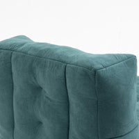 Memory Foam Bean Bag Chair with Ottoman for Adults and Kids, Soft Modern Sofa for Living Room and Bedroom