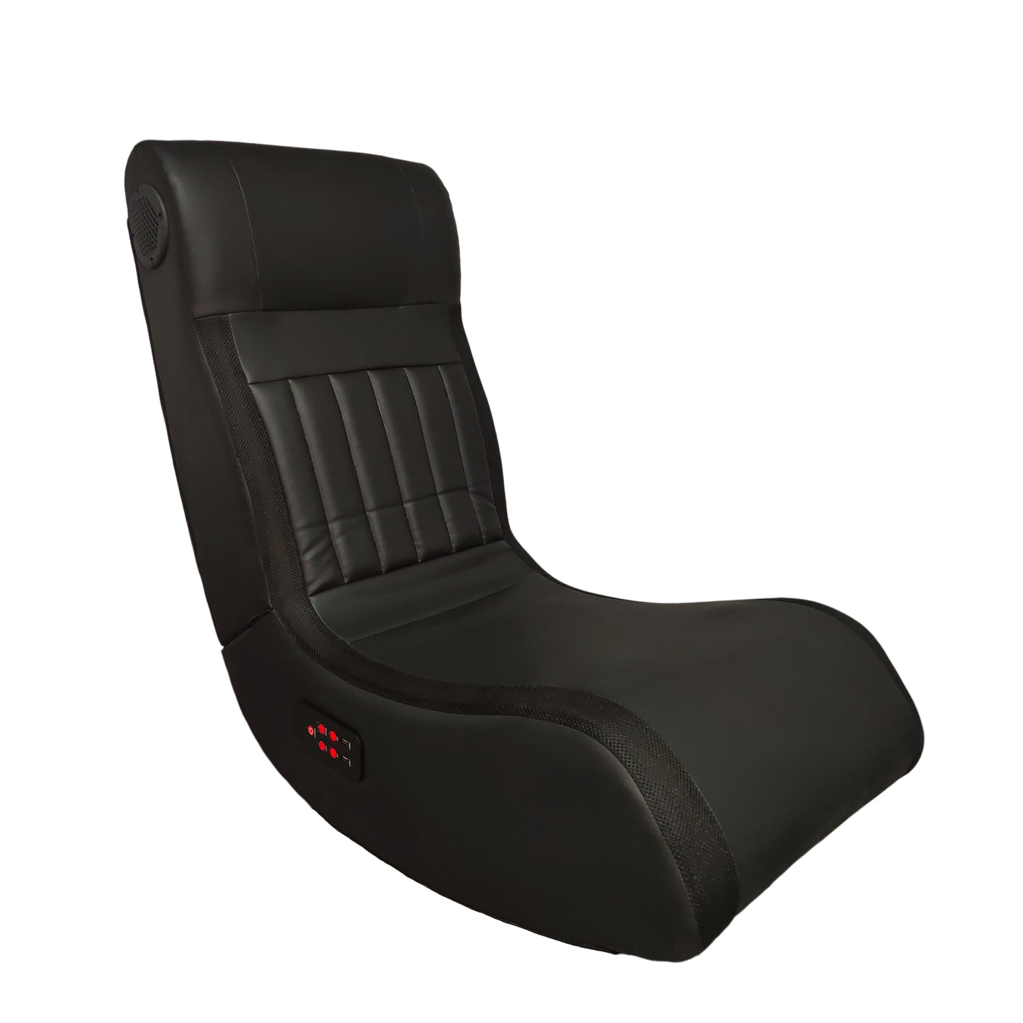 Foldable Gaming Chair with Speakers LED Lighting Bluetooth Music Vibration Massage USB Charging Port