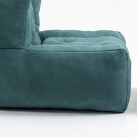 Memory Foam Bean Bag Chair with Ottoman for Adults and Kids, Soft Modern Sofa for Living Room and Bedroom
