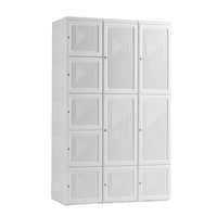 Portable Wardrobe Closet Storage Organizer Clothes Dresser White Bedroom Solution