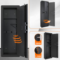 Wall Safe for Home - Quick-Access Rifle Safe Between Studs with Removable Shelf & Digital Keypad - Secure Storage Solution