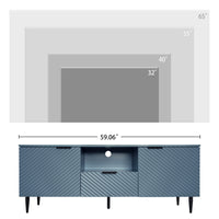 TV Stand with Solid Iron Feet Modern TV Console Table for Living Room Bedroom Storage Entertainment Center