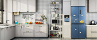 6 Tier Corner Wire Shelf Rack Adjustable Metal Heavy Duty Free Standing Storage Display for Bathroom Living Room Kitchen White
