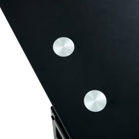 Modern Glass Lift Top Coffee Table with 2-Layer Design for Living Room Black Tempered Glass