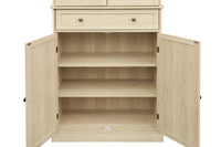 4 Door Storage Cabinet with 1 Drawer and 4 Adjustable Shelves for Home Office Organization