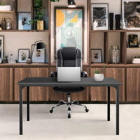 Modern Simple Style Home Office Computer Desk for Working Studying Writing or Gaming Black