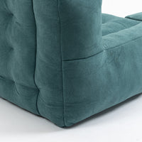 Memory Foam Bean Bag Chair with Ottoman for Adults and Kids, Soft Modern Sofa for Living Room and Bedroom