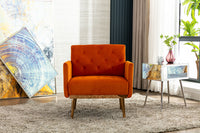 Accent  Chair  ,leisure single sofa  with Rose Golden  feet