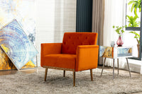 Accent  Chair  ,leisure single sofa  with Rose Golden  feet