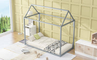 Metal House Shape Platform Bed, twin