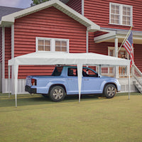 10x20 Waterproof Pop Up Canopy Tent with 6 Sidewalls Adjustable Height Carry Bag Sand Bags Ropes and Stakes for Outdoor Events