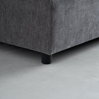 Adjustable Backrest Armless Upholstered Lounge Chair with Removable Pillow for Living Room and Bedroom