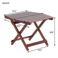 Wood Folding Table for Indoor Outdoor Use Lightweight Portable Picnic Table Ideal for Camping Events and Home