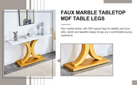 Modern Minimalist Gray Wood Foyer Table MDF Top Stainless Steel Bracket Stylish Entryway Furniture