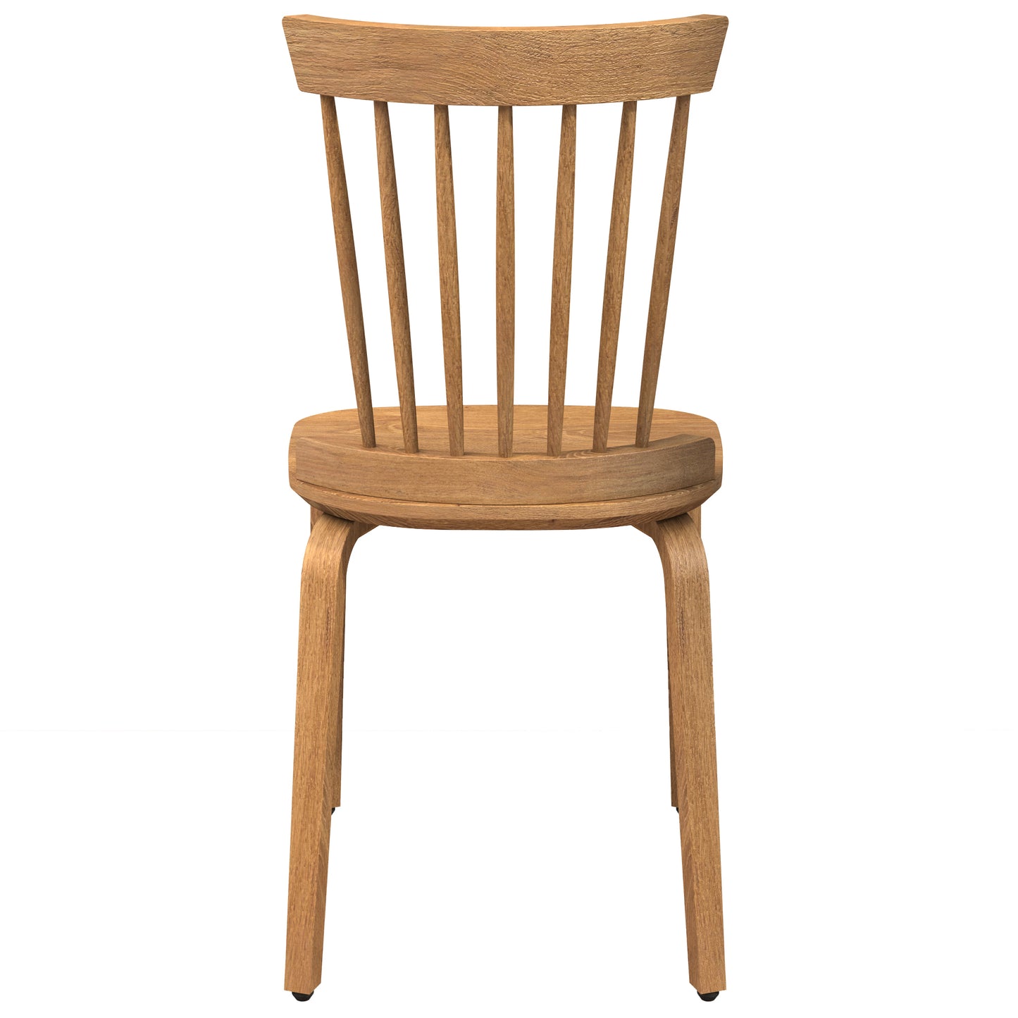 Solid Wood Slat Back Windsor Chair Set of 2 Classic Dining Room Furniture Rustic Home Decor