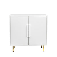 Modern Sideboard Buffet Cabinet with 2 Doors Storage for Living Room Dining Room Entryway White