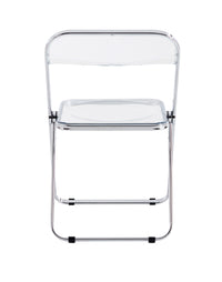 Clear Transparent Folding Chair for Office Meeting Room PC Living Room Coffee Seat