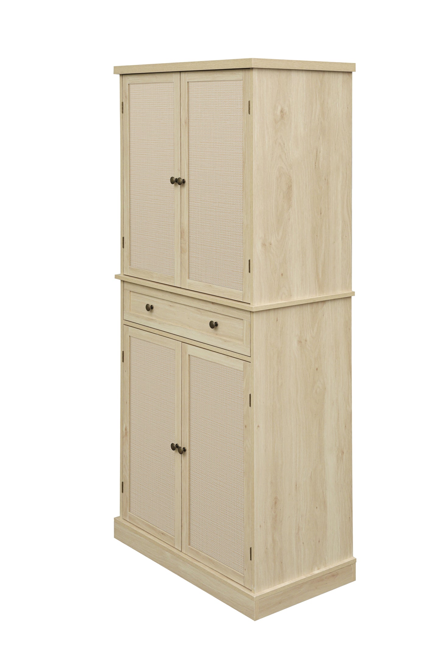 4 Door Storage Cabinet with 1 Drawer and 4 Adjustable Shelves for Home Office Organization