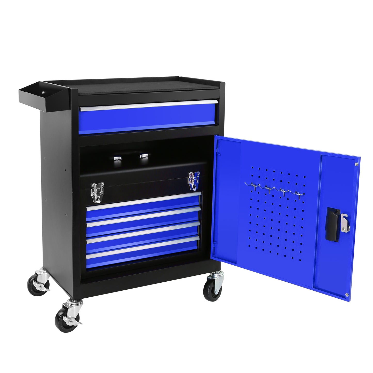 Versatile 5-Drawer Tool Chest With Detachable Storage Cabinet And Organizer – Ideal For Garage And Workshop Use