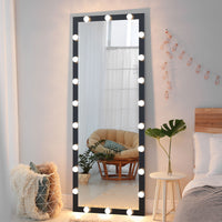 Full Length Mirror with Lights 3 Color Modes Lighted Standing Floor Mirror for Dressing Room Bedroom Wall Mounted Touch Control 63x24inch