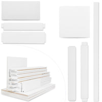 36x84 T Style Real Primed Door Slab Modern Interior Barn Door Waterproof Anti-Deformation Pre-Drilled DIY Panel Door