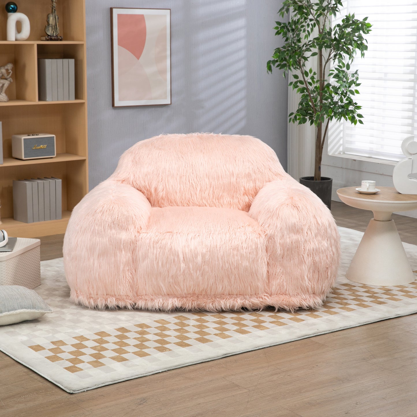 High Density Foam Bean Bag Chair for Adults and Teens Comfortable Modern Sofa for Living Room and Bedroom