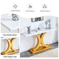 Modern Minimalist Gray Wood Foyer Table MDF Top Stainless Steel Bracket Stylish Entryway Furniture