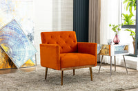 Accent  Chair  ,leisure single sofa  with Rose Golden  feet