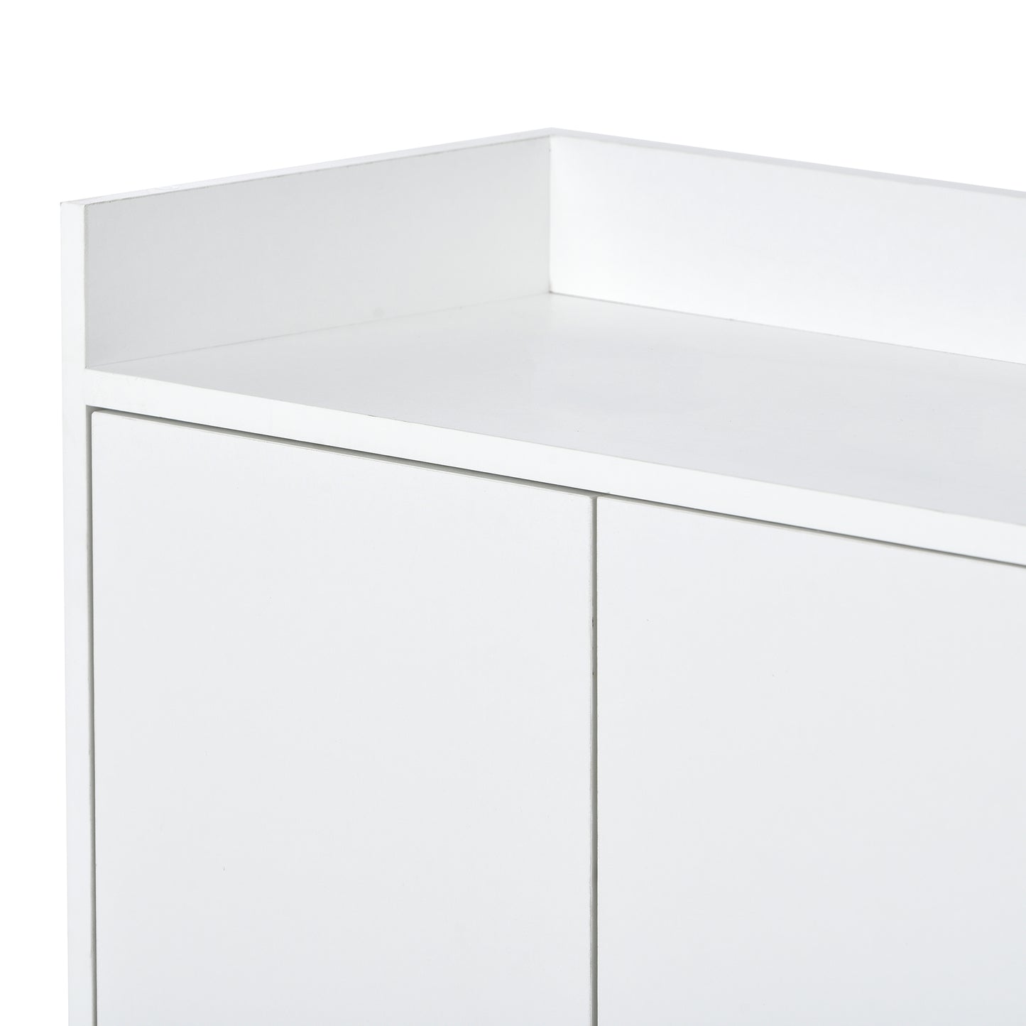 Modern Sideboard Elegant Buffet Cabinet Large Storage Space for Dining Room Entryway White