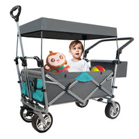 Utility Folding Wagon with Removable Canopy