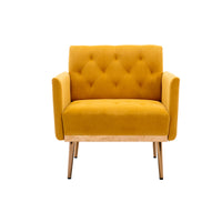 Accent  Chair  ,leisure single sofa  with Rose Golden  feet